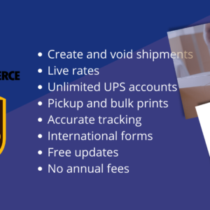 Create And Void Shipments Display Live Rates Add Unlimited Ups Accounts Pickup And Tracking Bulk Prints International Forms Free Updates No Annual Fees (2)